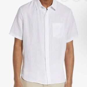 Vince Men's White Short Sleeve linen Button Down Shirt
NWT-needs ironing
#0002